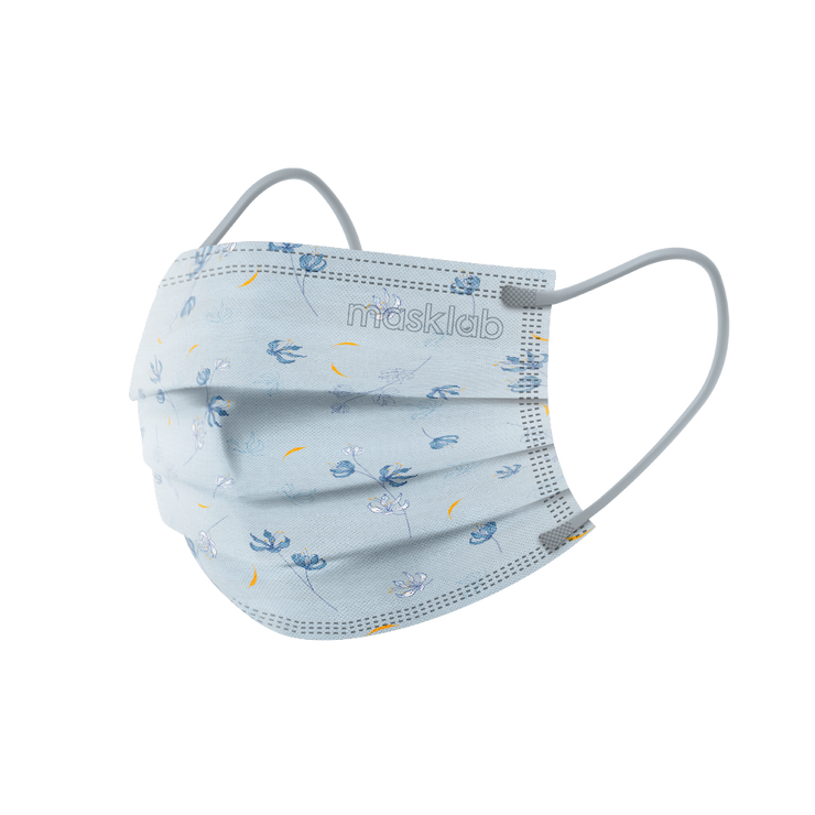 Ocean Petals Adult 3-ply Surgical Mask 2.0 (New Box of 5, Individually-wrapped)