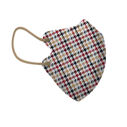 Ceremony Plaid 3-ply 2D Slim Fit Mask - M Size (Pouch of 5)