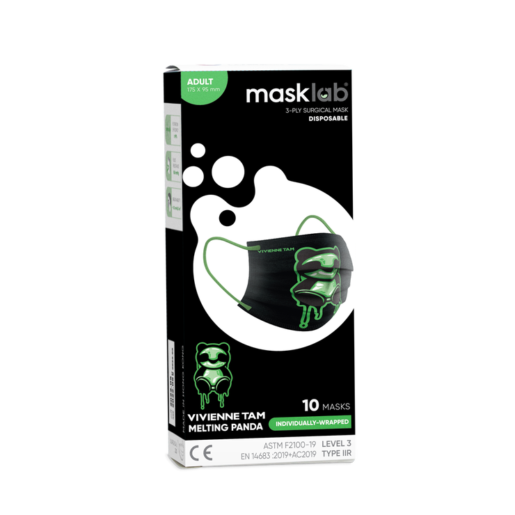 Melting Panda Adult 3-ply Surgical Mask 2.0 (Box of 10, Individually-wrapped)