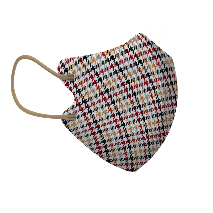 Ceremony Plaid 3-ply 2D Slim Fit Mask - L Size (Pouch of 5)