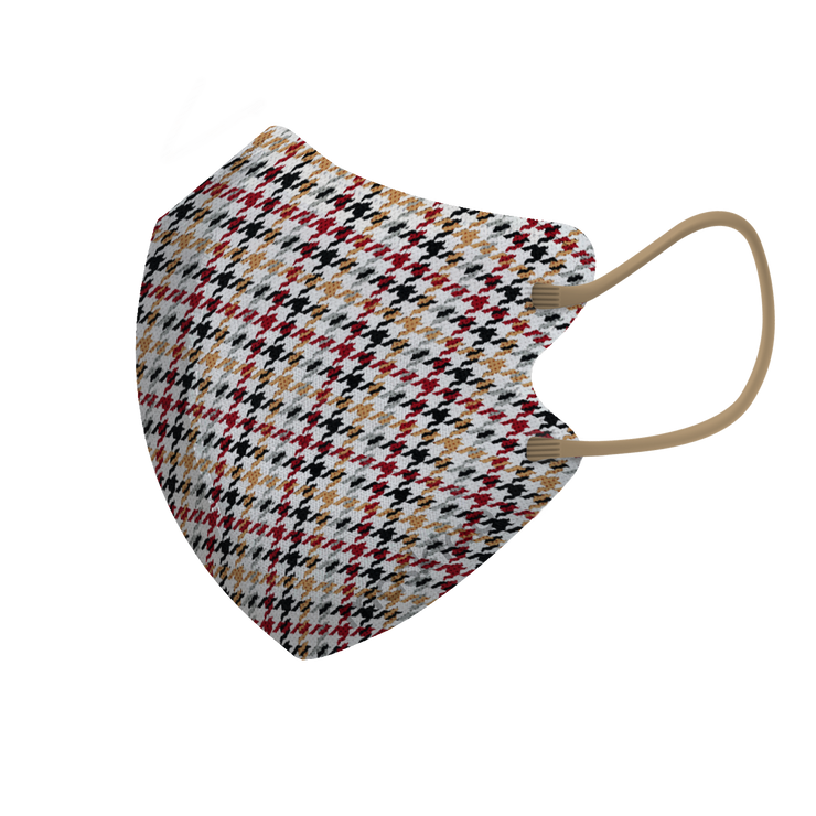 Ceremony Plaid 3-ply 2D Slim Fit Mask - L Size (Pouch of 5)